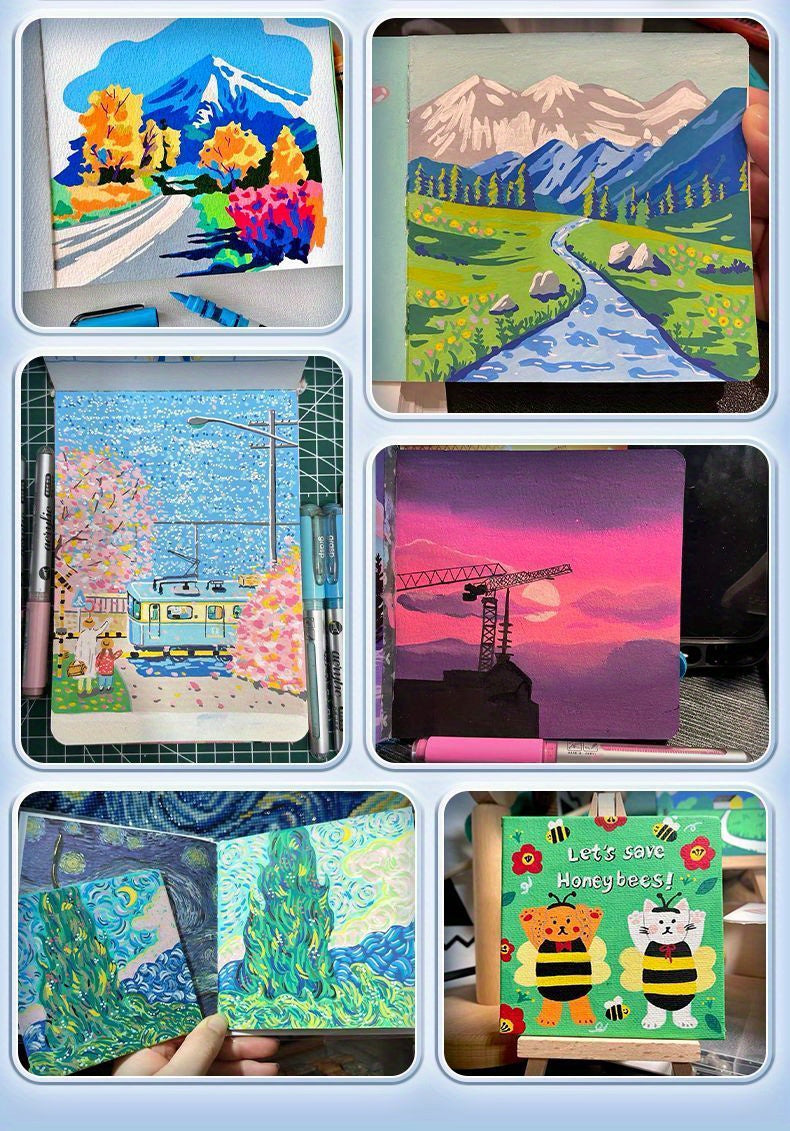 120 Farben Acrylmalstift, Doppelspitze mit Pinsel Feinspitze für Holz, Leinwand, Stein, Felsenbemalung, Glas, Keramikoberfläche & DIY-Basteln
