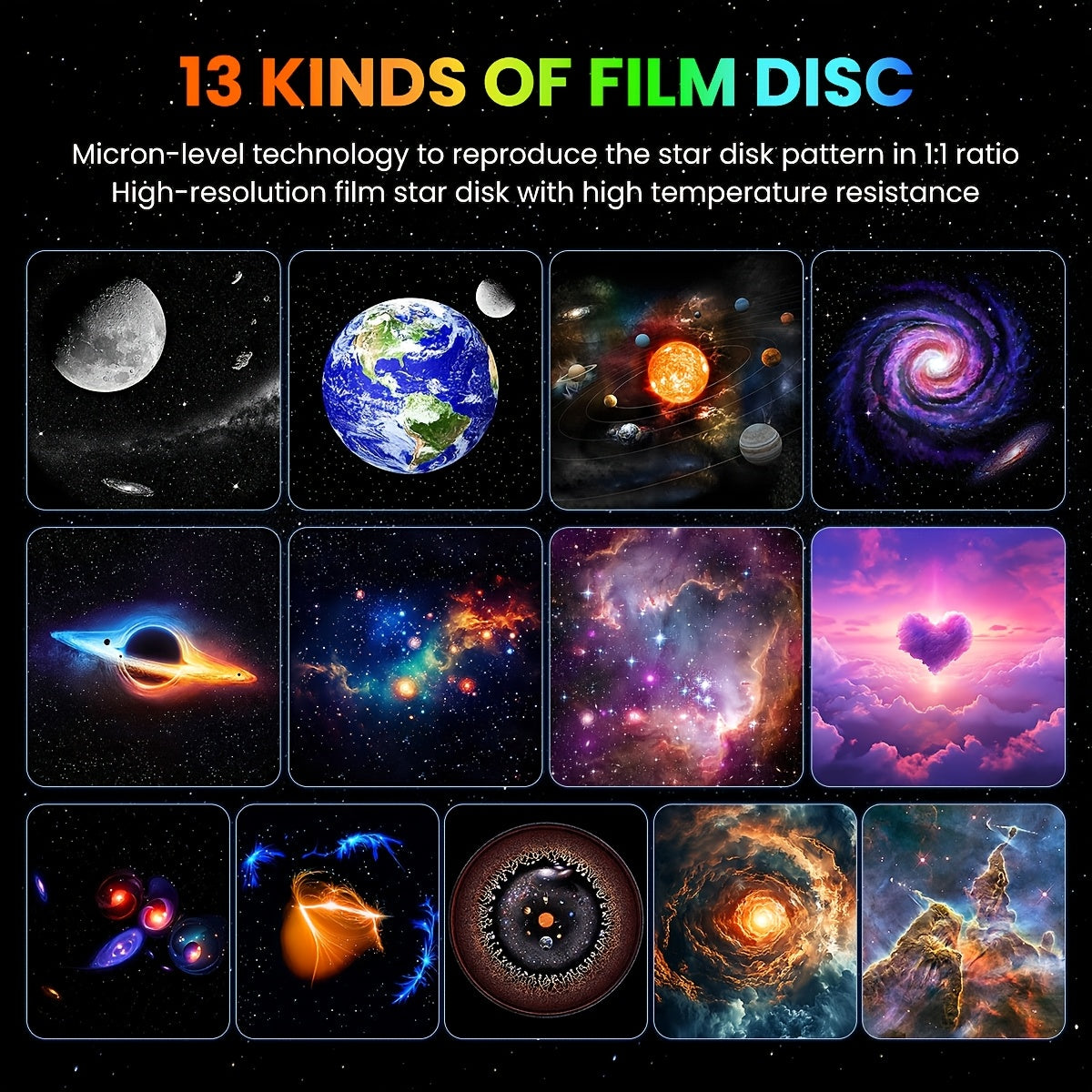 2025 Neues Modell 4K HD Erdprojektor PRO – Moderne Galaxie- & Globus-Projektorlampe mit 13 Filmkarten, Steckdosen-Tischlampe geeignet für Heimkino, Zimmer, Astronomieunterricht, Weltraum-Themen-Ambiente