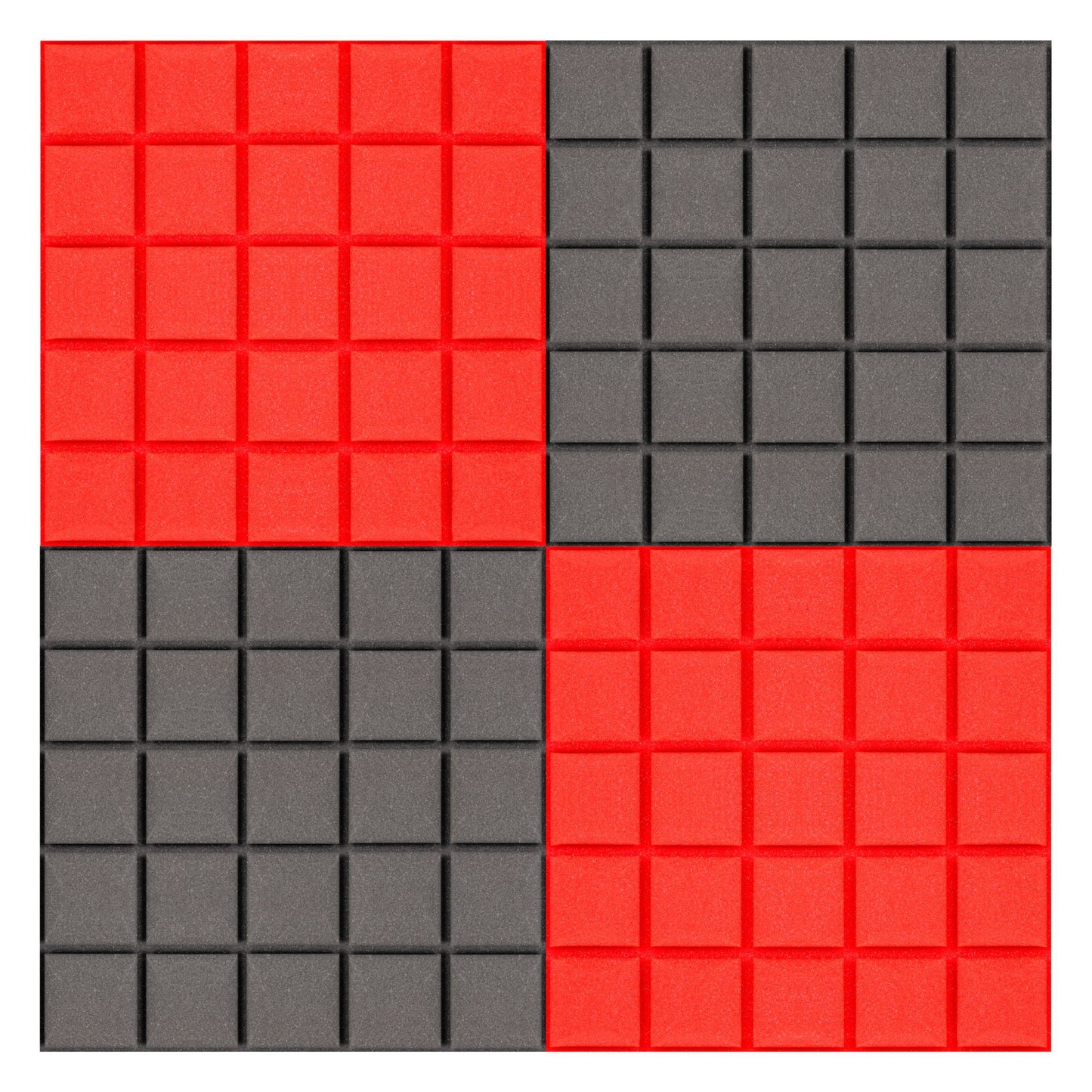 1 Stück 50x50 cm 3D-Akustikschwammpanel mit erhabenen Würfeln zur Raumakustik, Schalldämmung, Echoreduzierung, Innenraumakustikverbesserung, Dekorationspanel - Mehrere Farben, Keine Selbstklebeschicht