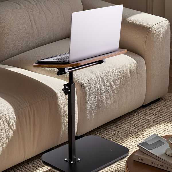 Schreibtisch, verstellbar, Metall, 80CM, Schwarz, für kompatible Geräte, für Büro und Freizeit, mit klarer Produktausführung