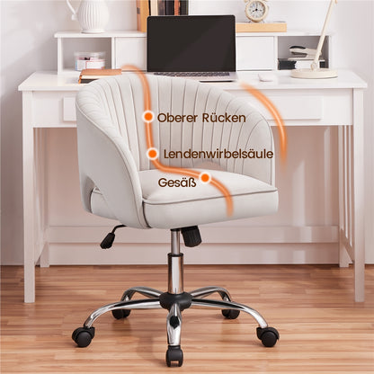 Costoffs Bürostuhl Ergonomischer Drehstuhl mit Rollen Schreibtischstuhl Höhenverstellbarer Polsterstuhl Bürosessel