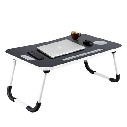 Betttisch Laptop Ständer Bett-Schreibtischständer mit klappbaren Beinen und Becherhalter Notebook-Ständer Computer-Laptop-Ablage für Sofa-Bett