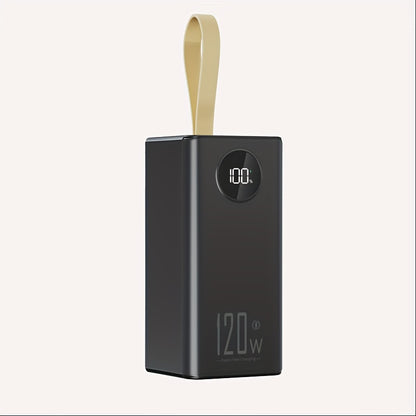 Tragbares Powerbank mit 100000mAh großer Kapazität, Handy-Ladegerät, 120W Schnellladung mit Licht, 7-Port großer Ladeschlitz, USB/TYPE-C-Anschluss-Akku-Pack, Notstrom-Backup-Akku-Pack für Outdoor-Camping
