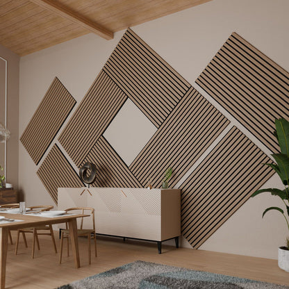 Wandpaneele Akustik 4er Set 120x60 cm