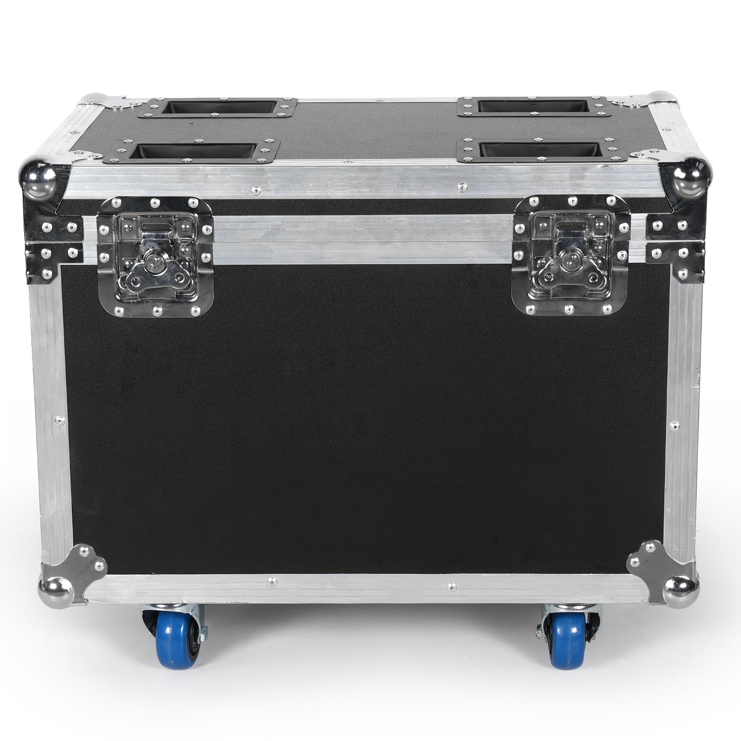 Schwarzer Flugkoffer 62,5*36,5*54,5cm mit EVA-Schaum-Trennwand, PE-Leder für 2 Stk. Moving-Head-Licht, Bühnenlicht-Flugkoffer, sturzsicher, langlebig
