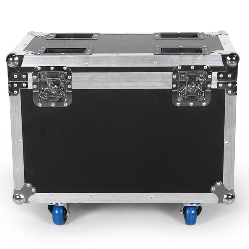 Schwarzer Flugkoffer 62,5*36,5*54,5cm mit EVA-Schaum-Trennwand, PE-Leder für 2 Stk. Moving-Head-Licht, Bühnenlicht-Flugkoffer, sturzsicher, langlebig