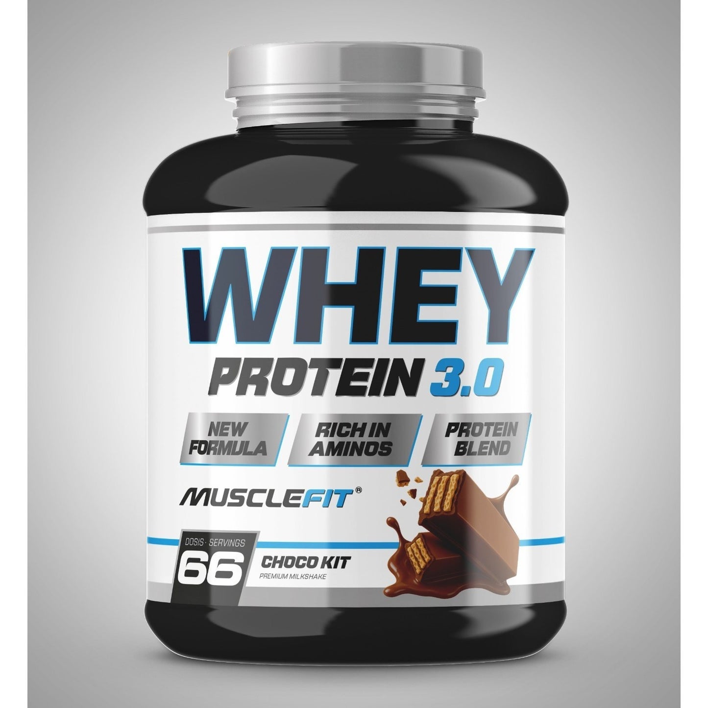 WHEY 3.0 BLEND PROTEIN 2 kg MUSCLEFIT 24/48 STUNDEN LIEFERUNG