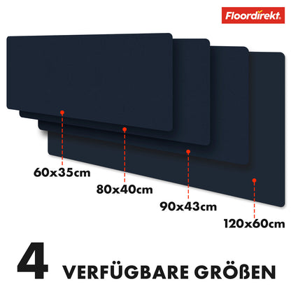 Schreibtischunterlage Nero aus Kunstleder – Rutschfeste Schreibunterlage in verschiedenen Größen und Farben, wasserabweisend & pflegeleicht für Büro und Home-Office