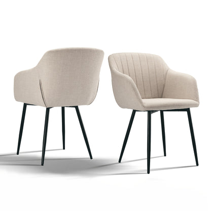 Elegante Esszimmerstühle mit Armlehnen  Lordosenstütze für Wohnzimmer, Küche  Schlafzimmer, hoher Komfort – erhältlich in Sets zu 2, 4 oder 6
