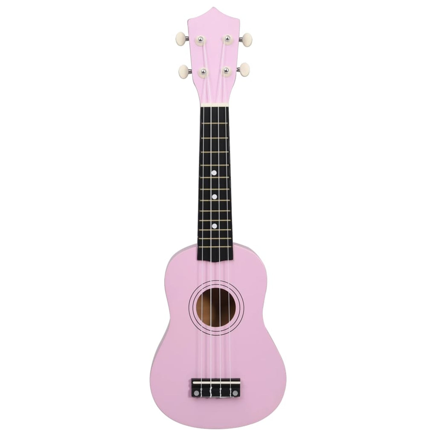 Basswood Sopran-Ukulele-Set mit Tasche 2 Plektren Skala für Musikinstrument Saiteninstrument Hawaii-Gitarre Uke Pink 53.34 cm