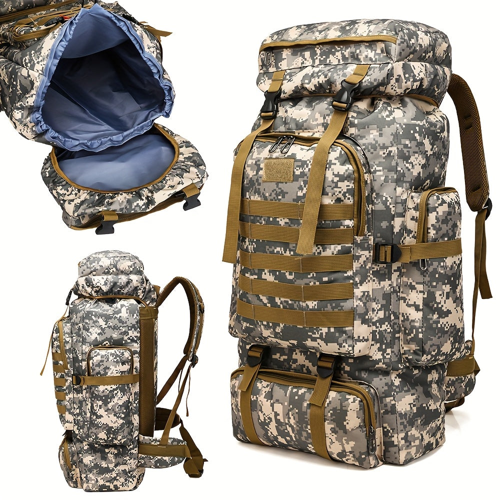 Taktischer Rucksack 2er-Set – Langlebiger Oxford-Stoff Wanderrucksack für Klettern, Camping, Reisen & Outdoor-Abenteuer – Schwerlast-Reise-Rucksack mit Mehreren Fächern, Großem Fassungsvermögen & Mehrfachtaschen-Design – Ideal für Outdoor-Aktivitäten & Re