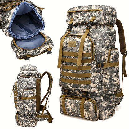 Taktischer Rucksack 2er-Set – Langlebiger Oxford-Stoff Wanderrucksack für Klettern, Camping, Reisen & Outdoor-Abenteuer – Schwerlast-Reise-Rucksack mit Mehreren Fächern, Großem Fassungsvermögen & Mehrfachtaschen-Design – Ideal für Outdoor-Aktivitäten & Re