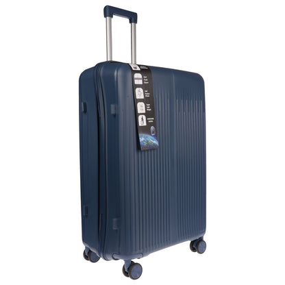 Christian Wippermann XL Jumbo 4-Rollen Koffer sehr groß 49x75x30cm Schloss | bis 111 Liter, 3,6 kg leicht |für Männer & Frauen