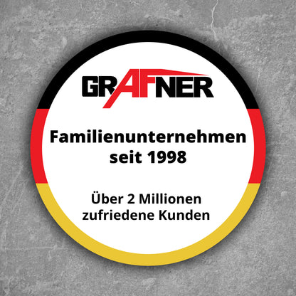 Briefkasten personalisiert, mit Name Straße Hausnummer, anthrazit RAL7016, Zeitungsfach und 2 Schlüssel, V2A Namensschild, Postkasten, Grafner Wandbriefkasten graviert, incl. Montagematerial anthrazit Briefkasten mit Namen personalisiert graviert anthrazi