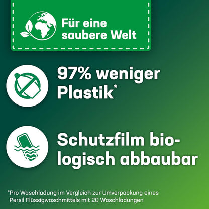 Persil Power Bars Universal Waschmittel 180 Waschladungen, vordosiertes Vollwaschmittel in nachhaltiger Verpackung, für hygienisch reine Wäsche bereits ab 20° C