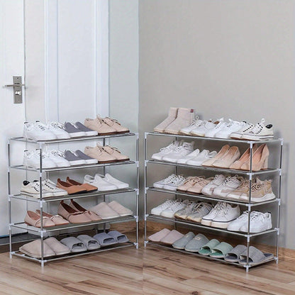 Schuhregal 10 Ebenen Schuhablage Schuhregal Schmal Schuhständer Platzsparend Schuhregal Hoch Für Bis Zu 40 Paar Schuhe, 27 X 55 X 155 cm Grau Schuhaufbewahrung Für Flur, Schlafzimmer Weihnachten Geschenk