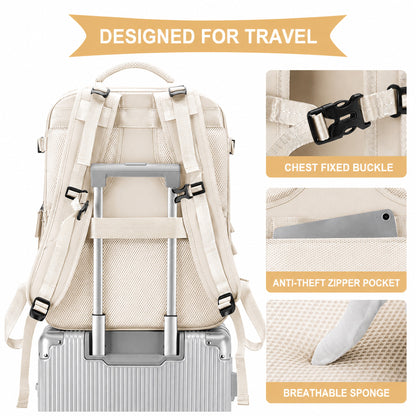 Lokales lager Airline-spezifischer Reiserucksack, 40×20×25 cm Kabinentasche, erweiterbares Handgepäck unter den Sitz, fluglinienkonforme Tasche, Damen-Reiserucksack, Freizeitrucksack nach Fluglinienstandards, Outdoor-Gepäckrucksack, Business-Wochenendtasc
