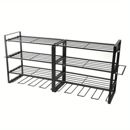 4-lagiges 8-Slot-Wandhalterungs-Organizer für Elektrowerkzeuge, Werkzeughalter-Organizer für Garage, Werkzeugregal