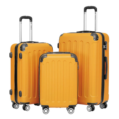 BEIBYE 2045 Zwillingsrollen 3tlg. Reisekoffer Koffer Kofferset Trolleys Hartschale in 20 Farben
