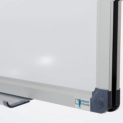 KARAT Magnetisches Whiteboard mit Alurahmen – Abnehmbare Stiftablage – Kratzfest & Trocken abwischbar – Magnettafel für Büro, Heim und Schule – Hoch oder Querformat