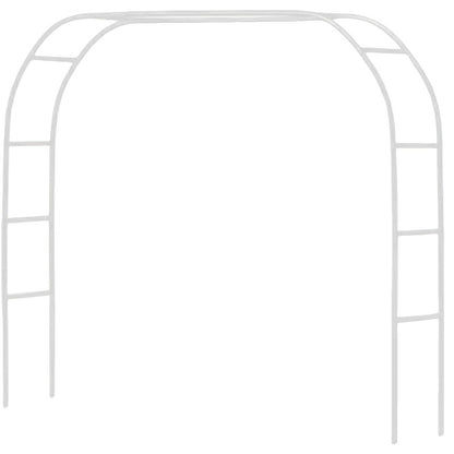 Metallischer Gartenbogen, geeignet für Hochzeiten und Events, als Rankgitter für Kletterpflanzen konzipiert. Erhältlich in zwei Größen für verschiedene Kletterpflanzen wie Rosen und Weinreben, perfekt für die Dekoration der Brautparty.
