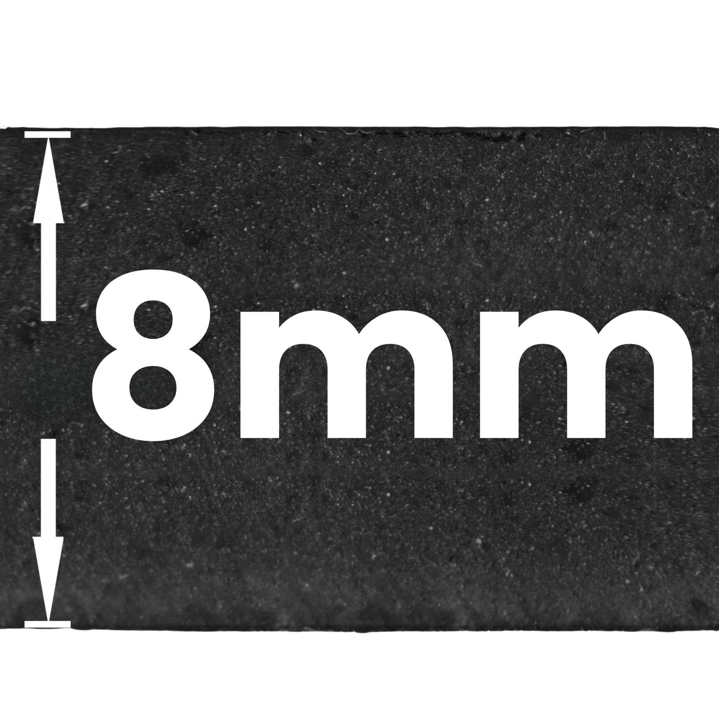 SBR gummimatte - schwarze glatte gummiplatte als meterware - rutschfeste boden- & bautenschutzmatte für industrie und gewerbe - 9 stärken von 1 bis 12 mm