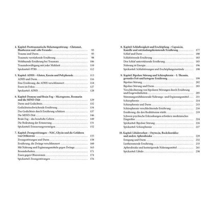 Ernährung für die Psyche - Taschenbuch - Richtig essen für seelisches Wohlbefinden mit Nahrungsmitteln, die Depressionen, Angst und Zwangsstörungen, posttraumatische Belastungsstörungen und mehr bekämpfen - Uma Naidoo - 384 S. - Deutsch - 2021 - riva Verl
