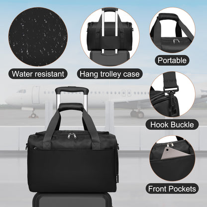 13/20/24/28 Zoll KONO Koffer Set 6-teilig Camping Hartschalenkoffer ABS Trolley Handgepäck Koffer Gepäcksets Reisekoffer mit Rädern und TSA-Schloss, mit Reisetasche und Kulturtasche Koffer Set Black Friday Thanksgiving Day Weihnachtsgeschenk