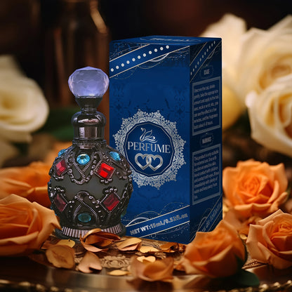 Arabisches Damenparfümöl beginnt mit reicher Rose, gemischt mit warmem Vanille und holzigen Noten, die sich in drei Schichten allmählich entfalten. Es verleiht Eleganz den täglichen Pendlerfahrten, Romantik den Dates und Glamour den Partys.
