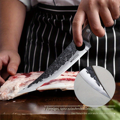 1-tlg. Küchen-Kochmesser Edelstahl-Ausbeinmesser mit Messerscheide, Obstmesser, Schälmesser, Obst-, Gemüse-, Fisch-, Fleisch-Beil, professionelles Schneidemesser zum Kochen, Küchenzubehör
