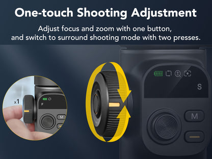 AOCHUAN Smart X2 Handy-Stabilisator Gimbal Outdoor Sport VLOG Selftimer Stativ Kamera Faltbar Bodenhalterung LED-Display Gestensteuerung Gesichtsverfolgung Körperverfolgung Smartphone Fernbedienung Anti-Schwing-Funktion