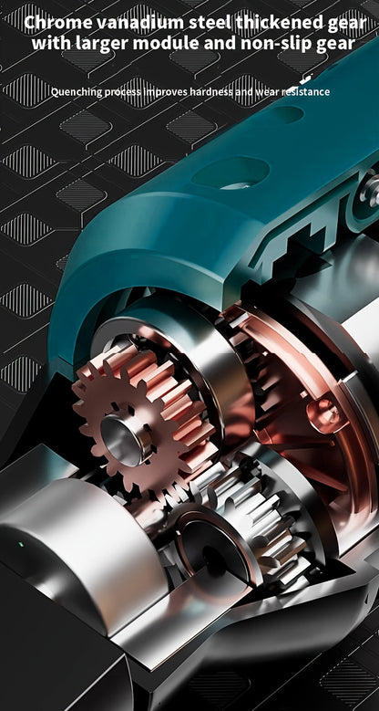 Akku-Schraubenschlüssel-Set mit Winkelschlüssel – Ideal für Autoreparaturen, Hausrenovierung, Mutternentfernung – Tragbares Elektrowerkzeug für Automotive – Perfektes Geschenk für Männer (-Betrieb)