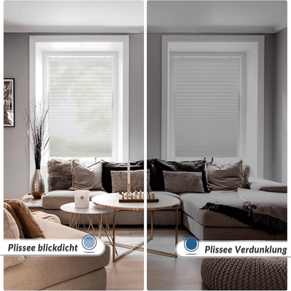 Sekey Clip-On Falzlamellen ohne Bohren, Weiß, Größe 25x100cm (BxH), 25cm Lamellenbreite, Vollständige Verdunkelung & Sichtschutz, Thermische & Schallisolierung, Ideal für Schlafzimmer/ Arbeitszimmer/ Balkone, Mietfreundliches, modernes Design.