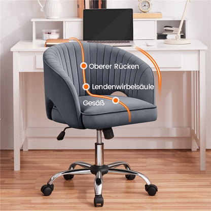 Costoffs Bürostuhl Ergonomischer Drehstuhl mit Rollen Schreibtischstuhl Höhenverstellbarer Polsterstuhl Bürosessel