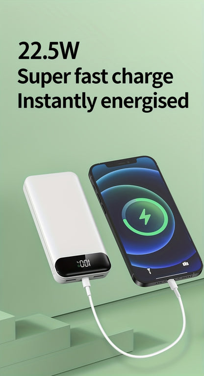 PD22.5W Schnellladung, 50000mAh große Kapazität tragbares Powerbank, Dual-USB-Ausgangsanschlüsse/LED-Stromanzeige, Ersatzakku, tragbares Notstromgerät für Outdoor-Reisen, Geschenk für Freunde  Verwandte