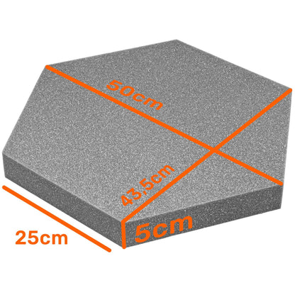 Akustikpanel Honigwaben Hexagon, Schalldämpfendes Schaumstoff für Räume, Dicke und Farben auszuwählen, 3 cm / 5 cm, Akustische Eigenschaften, Wanddekoration, ohne Kleber.