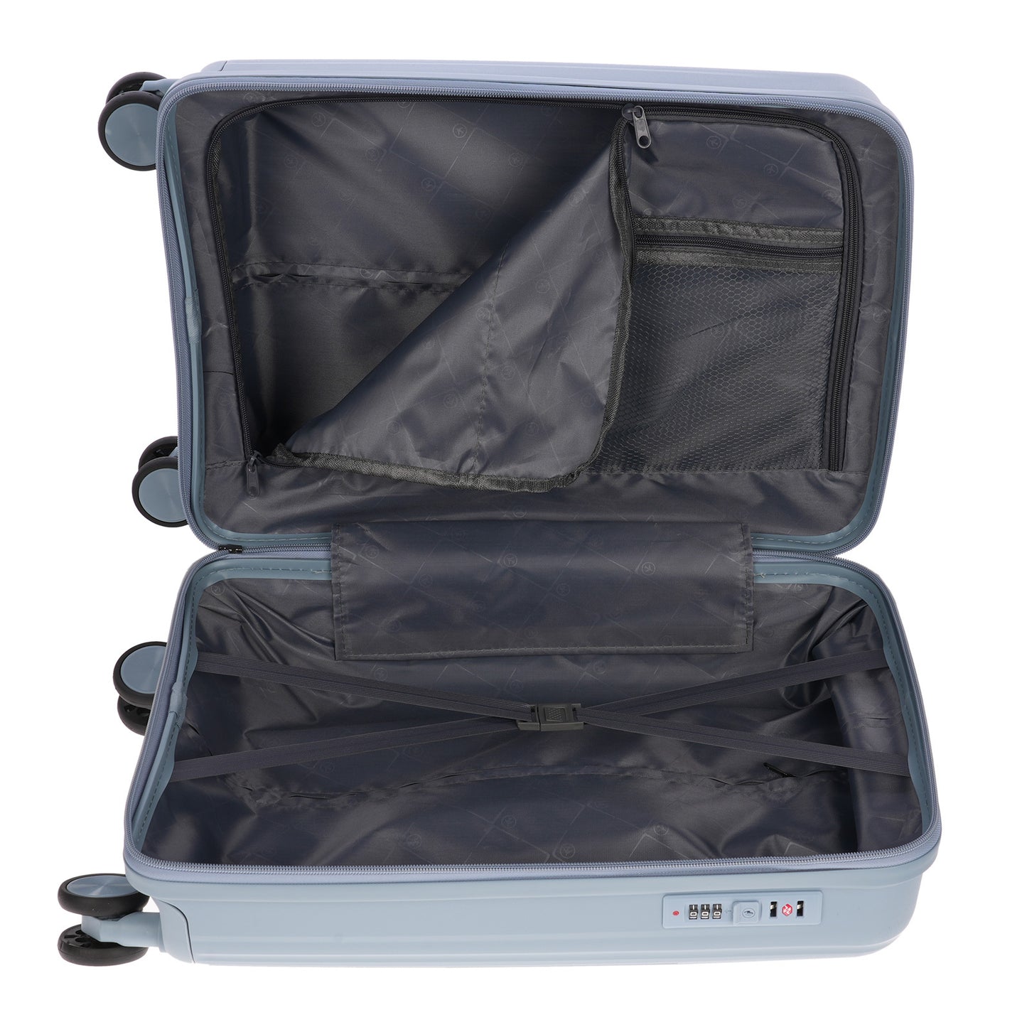 Christian Wippermann XL Jumbo 4-Rollen Koffer sehr groß 49x75x30cm Schloss | bis 111 Liter, 3,6 kg leicht |für Männer & Frauen