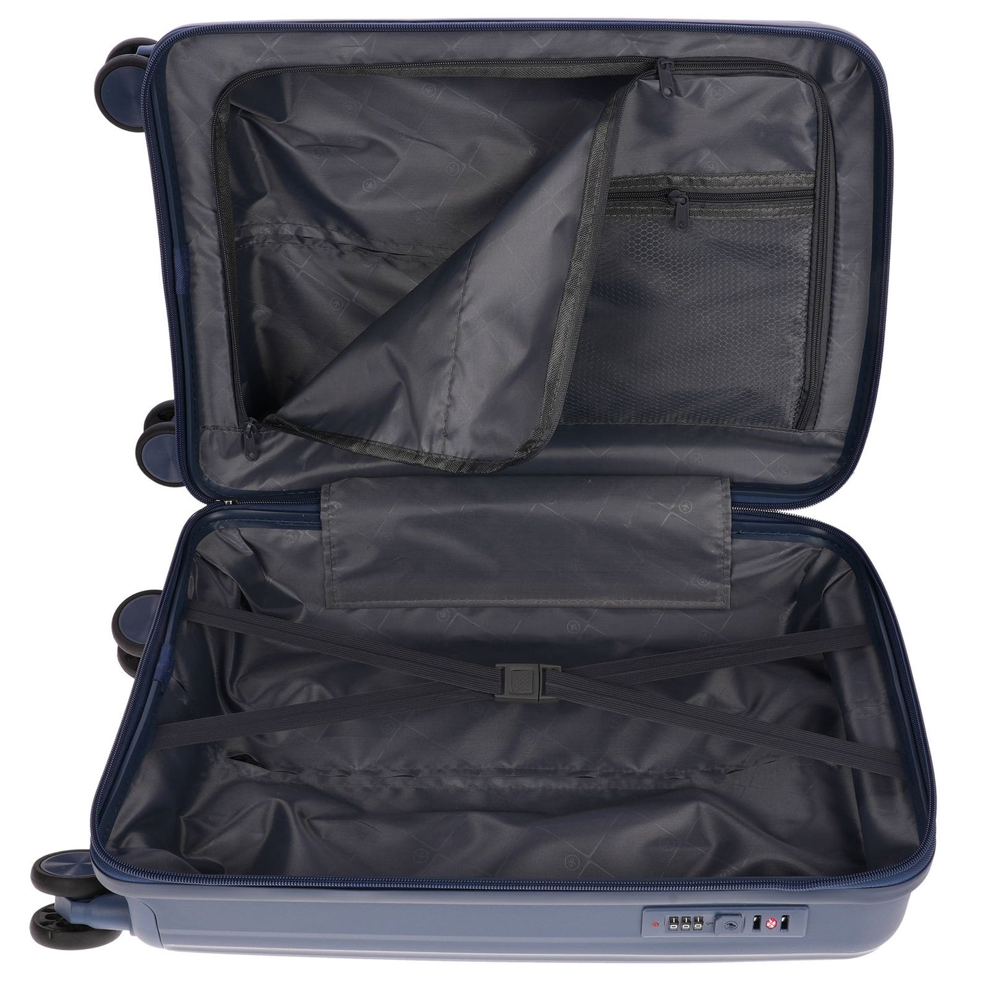 Christian Wippermann XL Jumbo 4-Rollen Koffer sehr groß 49x75x30cm Schloss | bis 111 Liter, 3,6 kg leicht |für Männer & Frauen