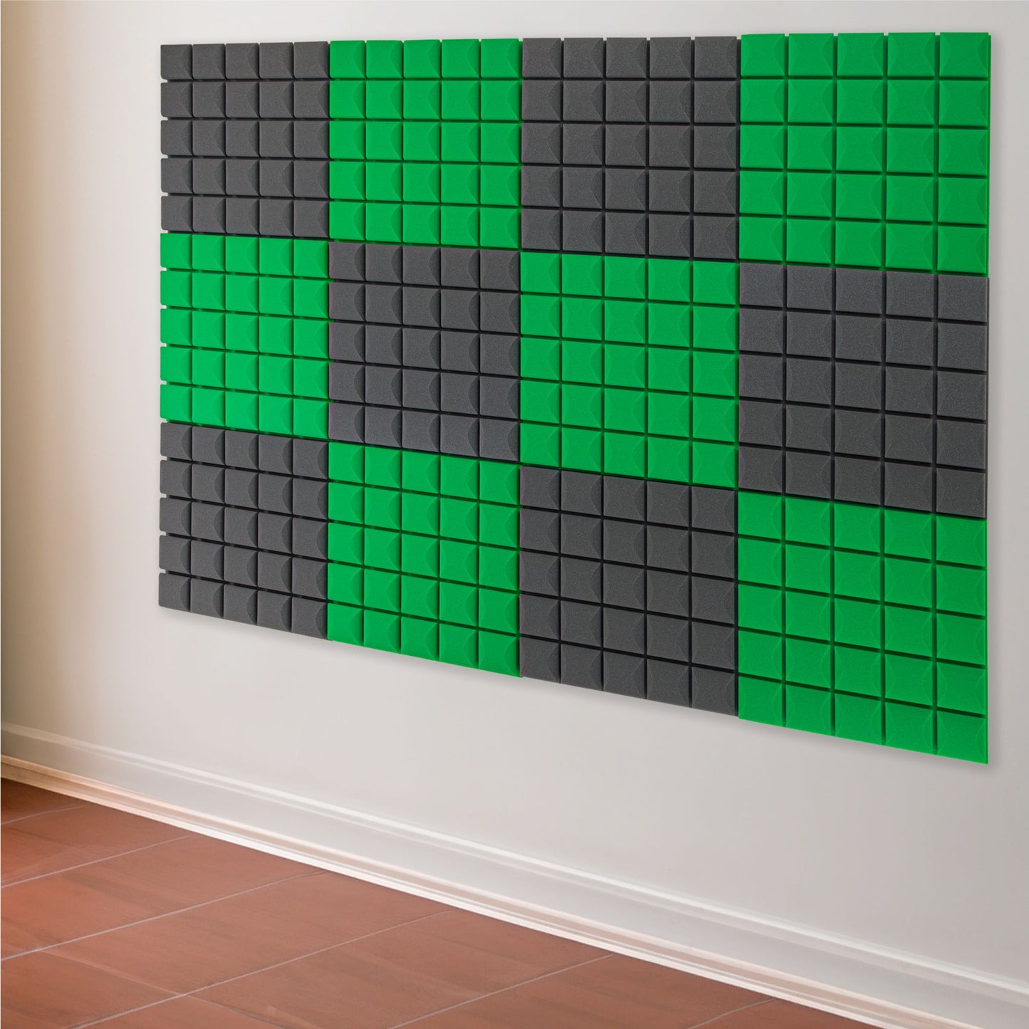 1 Stück 50x50 cm 3D-Akustikschwammpanel mit erhabenen Würfeln zur Raumakustik, Schalldämmung, Echoreduzierung, Innenraumakustikverbesserung, Dekorationspanel - Mehrere Farben, Keine Selbstklebeschicht