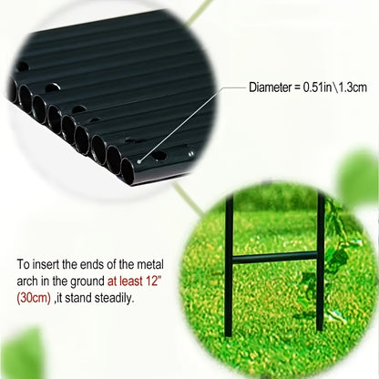 Metallischer Gartenbogen, geeignet für Hochzeiten und Events, als Rankgitter für Kletterpflanzen konzipiert. Erhältlich in zwei Größen für verschiedene Kletterpflanzen wie Rosen und Weinreben, perfekt für die Dekoration der Brautparty.