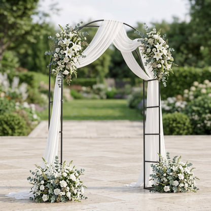 192×43×240cm Bogen-Blumenständer, Garten-Weinrankenständer, Gartenbogen, Rosenständer, Rosenbogen-Ständer, für Garten, Hof, Hochzeitsdekoration