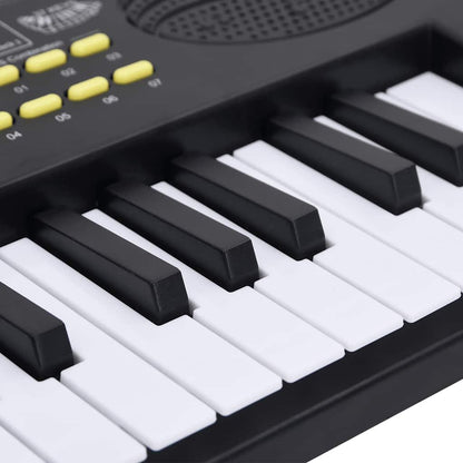vidaXL 37 Tasten Klavier Elektrisches Keyboard mit Mikrofon für Kinder, Klaviertastatur, Klaviertastatur für Anfänger, Musikinstrumententastatur
