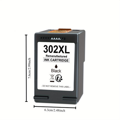 2-pack 302XL Tintenpatronen Schwarz & Tri-Color Ersatz Kompatibel Für HP 302 Für HP 302XL Deskjet 2130 2131 1110 1111 1112 3630 5200 3639 4520 Drucker (2 Stk.)