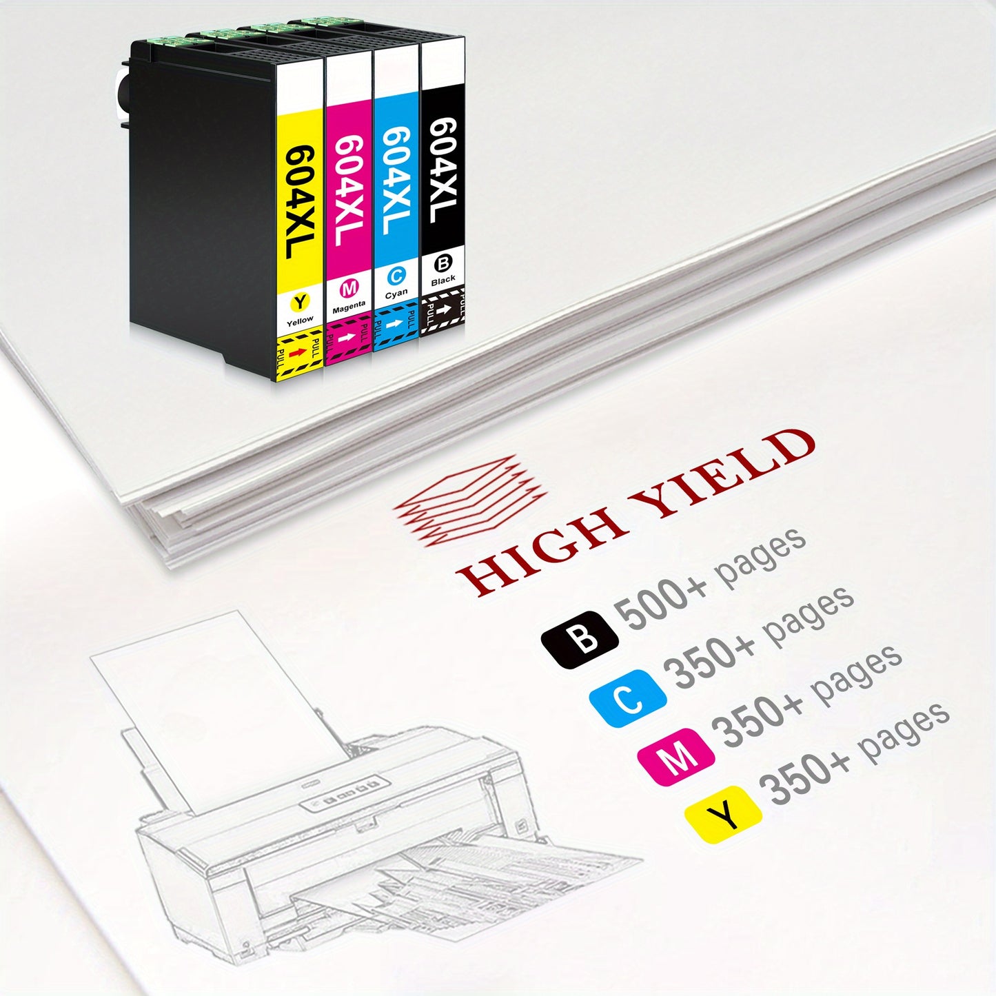 604 XL Druckerpatronen Kompatibel für Epson 604 604XL Patronen für Expression Home XP-3200 XP-3205 XP-4200 XP-4205 XP-2200 XP-2205, Workforce WF-2910 WF-2930 WF-2935 WF-2950 (10er-Pack)