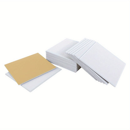 Packung mit 18 quadratischen Akustikschaumstoffplatten, selbstklebend, hochdichte Schallschutzwand, Akustikmatte, Akustikplatten Schallschutzplatten, Schallschutzwandpaneel für Studio