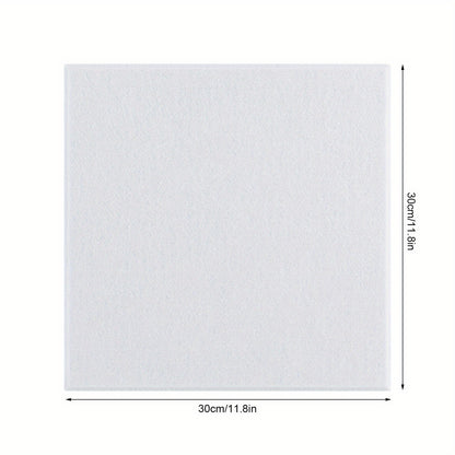 Packung mit 18 quadratischen Akustikschaumstoffplatten, selbstklebend, hochdichte Schallschutzwand, Akustikmatte, Akustikplatten Schallschutzplatten, Schallschutzwandpaneel für Studio