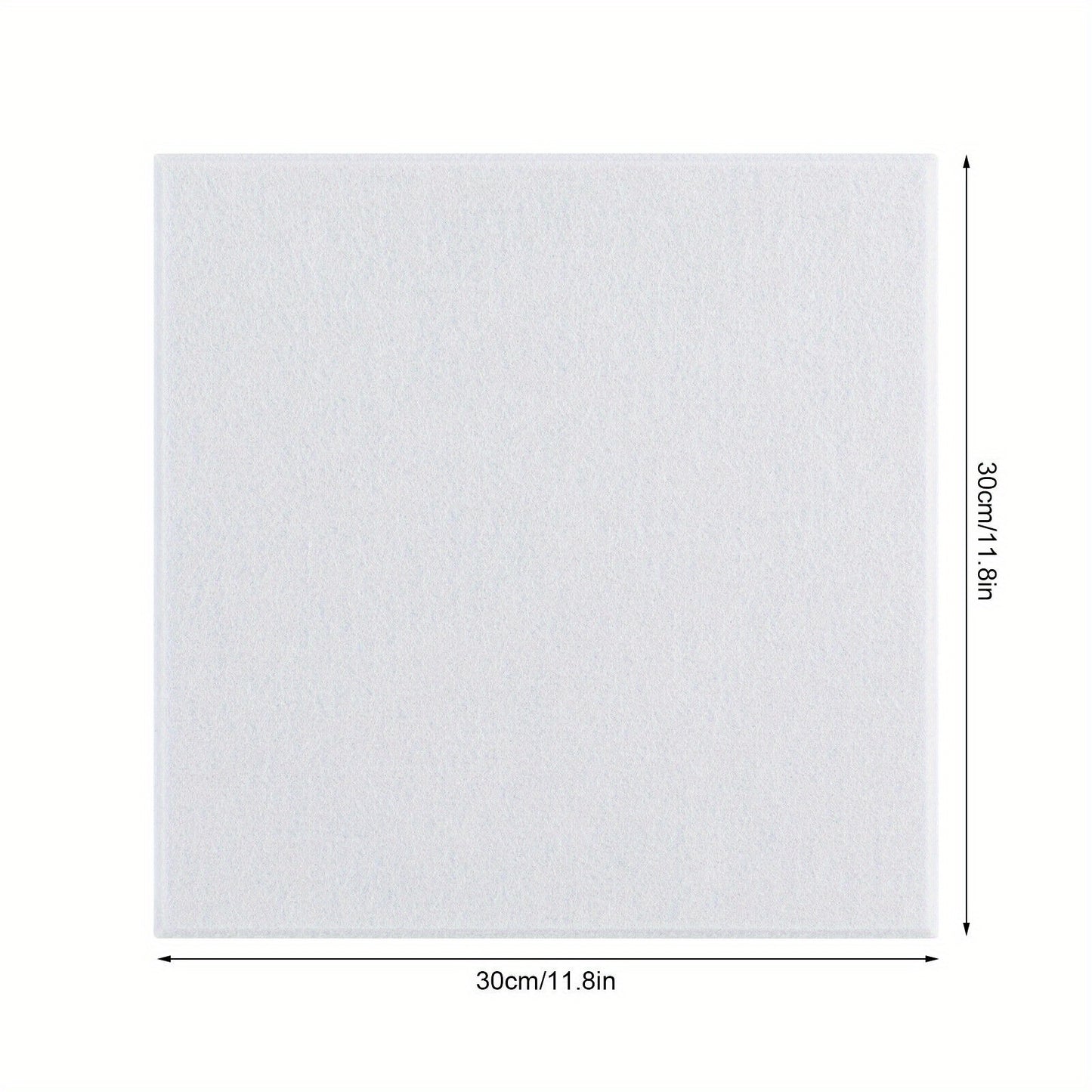 Packung mit 18 Akustikschiebeplatten | Selbstklebende, Schallschutzplatten aus Polyesterfaser für Wohnzimmer, Büro, Spielzimmer, KTV, Kino, Schlafzimmer, 30 x 30 cm (Weiß) - Neue, robuste EchoMaller