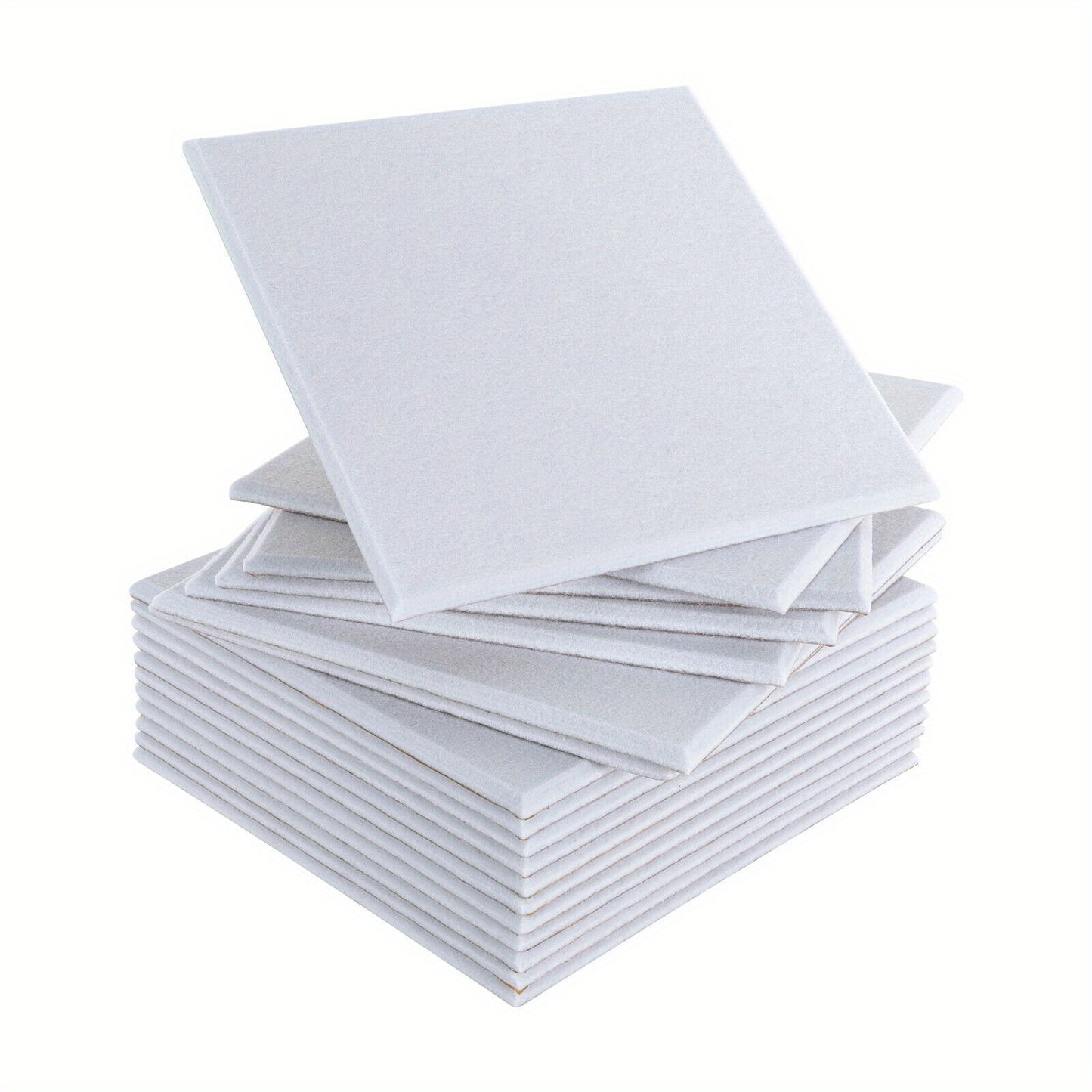 Packung mit 18 quadratischen Akustikschaumstoffplatten, selbstklebend, hochdichte Schallschutzwand, Akustikmatte, Akustikplatten Schallschutzplatten, Schallschutzwandpaneel für Studio