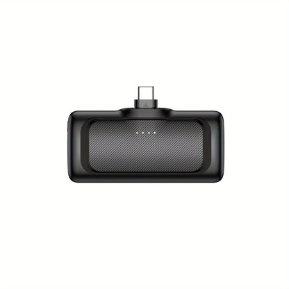 22.5W Schnelllade Powerbank, 5000mAh Mini Powerbank, USB-C Powerbank, USB Typ-C, Dual-Mode Stromversorgung, Wiederaufladbarer Lithium-Polymer-Akku, Geeignet für iPhone 16/15 Serie und Android Geräte, Notfall-Ladefunktion