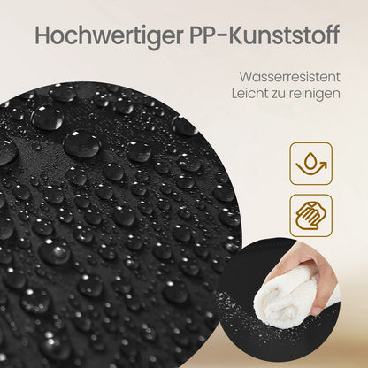 Schuhregal mit 10 Ebenen, Steckregal, Regalsystem, Schuh-Organizer, DIY-Regal, mit Tür, aus PP-Kunststoff